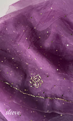 将图像加载到图库查看器中， Marifa Women's Lakhnavi Handcrafted Pure Organza Chikankari Unstitched Kurta And Dupatta Set- HONC0317960