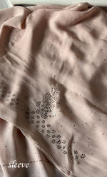 Load image into Gallery viewer, Women's Lucknowi Handcrafted Viscose Georgette Unstitched Chikankari Suit Material - HONC0336840