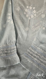 将图像加载到图库查看器中， Women&#39;s Lakhnavi Handcrafted Mul Chanderi Semi - Stitched Kurta And Dupatta Set - HONC0253360
