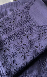 Load image into Gallery viewer, Women's Lakhnavi Handcrafted Mul Chanderi UnStitched Kurta And Dupatta Set - HONC0312992