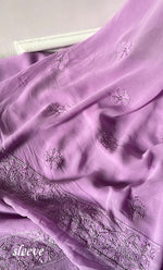 将图像加载到图库查看器中， Women&#39;s Lakhnavi Handcrafted Viscose Georgette Chikankari Full Suit Material - HONC0299906
