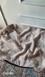 Load image into Gallery viewer, Women's Lakhnavi Handcrafted Mul Chanderi Kurta And Dupatta Set .