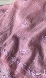 Load image into Gallery viewer, Women's Lakhnavi Handcrafted Chanderi Silk Unstitched Chikankari Full Suit - HONC0344631