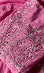 Load image into Gallery viewer, Women&#39;s Lakhnavi Handcrafted Chanderi Silk Semi - Stitched Anarkali And Dupatta Set - HONC0273158
