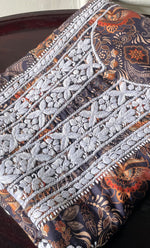 Load image into Gallery viewer, Women&#39;s Lakhnavi Handcrafted Cotton Chikankari Unstitched Kurti Fabric - HONC0315331
