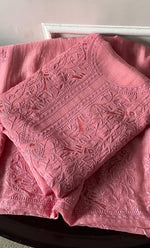 Load image into Gallery viewer, Women's Lakhnavi Handcrafted Unstitched Mul Chanderi Kurta And Dupatta Set - HONC0312996