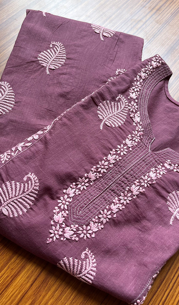 Women's Lucknowi Handcrafted Cotton Chikankari Kurti - HONC0301049