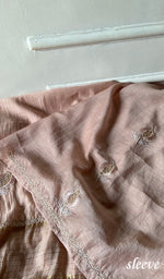 Load image into Gallery viewer, Mahira Women's Lakhnavi Handcrafted Mul Chanderi Unstitched Chikankari Full Suit - HONC0355236