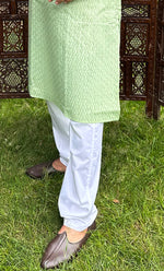 Load image into Gallery viewer, Men&#39;s Lucknowi Handcrafted Cotton Chikankari Kurta - HONC0298880
