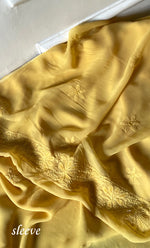 将图像加载到图库查看器中， Women&#39;s Lakhnavi Handcrafted Viscose Georgette Chikankari Full Suit Material - HONC0299915
