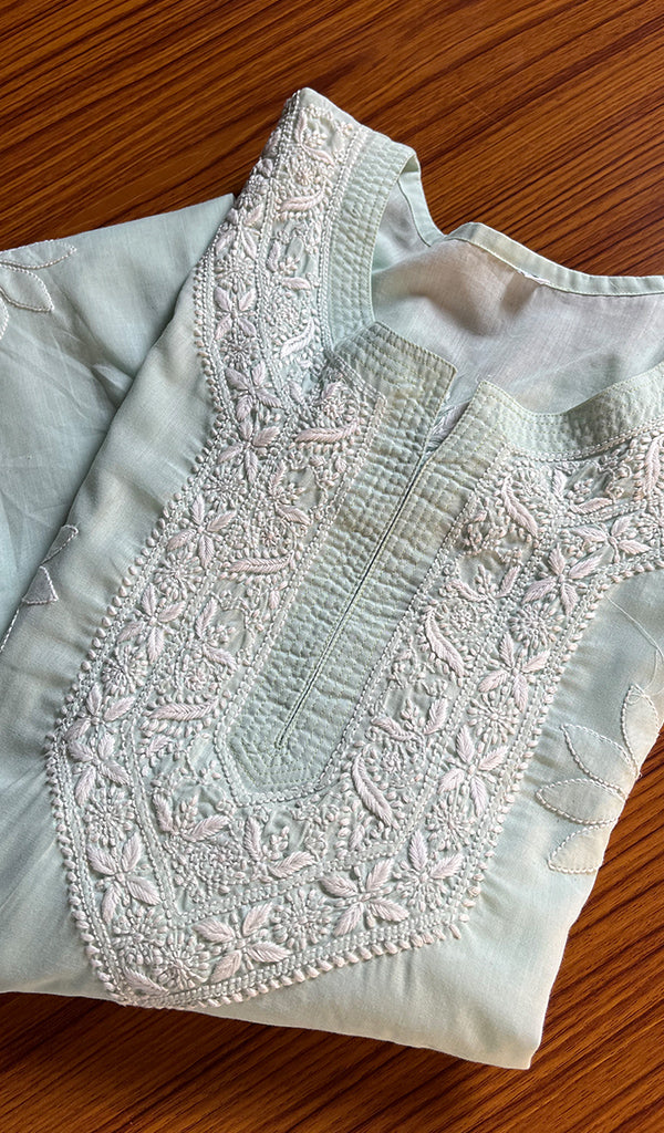 Women's Lucknowi Handcrafted Cotton Chikankari Kurti - HONC0301030