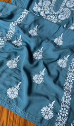 将图像加载到图库查看器中， Women&#39;s Lucknowi Handcrafted Modal Cotton Chikankari Kurti - HONC0301029
