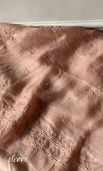 Load image into Gallery viewer, Women's Lakhnavi Handcrafted Pure Organza Chikankari Unstitched Kurta And Dupatta Set- HONC0327850