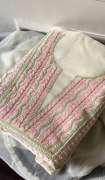 Load image into Gallery viewer, Women&#39;s Lakhnavi Handcrafted Cotton Chikankari Suit Material - HONC0291776
