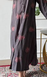 Load image into Gallery viewer, Vaishali Women's Lucknowi Handcrafted Cotton Chikankari Long Dress - HONC0341150