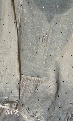 将图像加载到图库查看器中， Women&#39;s Lakhnavi Handcrafted Tissue Chanderi Semi-Stitched Kurta And Dupatta Set - HONC0313000

