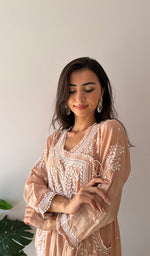 Load image into Gallery viewer, Fawziya Women's Lucknowi Handcrafted Cotton Angrakha - HONC0382493