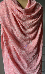 Load image into Gallery viewer, Women&#39;s Lakhnavi Handcrafted Viscose Georgette Chikankari Saree - HONC0290055
