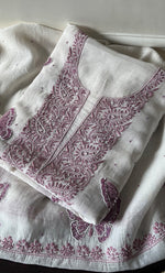 将图像加载到图库查看器中， Titlee Women&#39;s Lakhnavi Handcrafted Mul Chanderi Unstitched Kurta And Dupatta Set - HONC0302255
