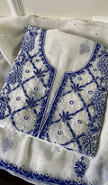 Shirin Women's Lakhnavi Handcrafted Mul Chanderi Kurta And Dupatta Set - HONC0267998