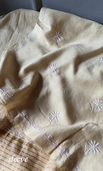Load image into Gallery viewer, Women&#39;s Lucknowi Handcrafted Chanderi Silk Chikankari Full Suit Material - HONC0278037
