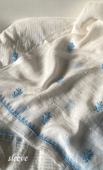 Load image into Gallery viewer, Women's Lakhnavi Handcrafted Unstitched Mul Chanderi Kurta And Dupatta Set - HONC0327480