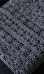 Load image into Gallery viewer, Women&#39;s Lakhnavi Handcrafted Unstitched Faux-Georgette Chikankari Suit Material - HONC0263366
