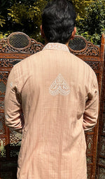 Load image into Gallery viewer, Men's Lucknowi Handcrafted Cotton Chikankari Kurta - HONC0335263