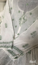 Load image into Gallery viewer, Women's Lakhnavi Handcrafted Mul Chanderi Semi - Stitchd Kurta And Dupatta Set - HONC0274485