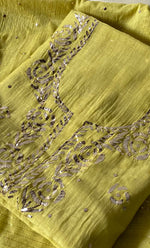 Load image into Gallery viewer, Women&#39;s Lakhnavi Handcrafted Mul Chanderi Unstitched Kurta And Dupatta Set - HONC0295673
