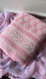 Load image into Gallery viewer, Women&#39;s Lakhnavi Handcrafted Cotton Chikankari Suit Material - HONC0291800
