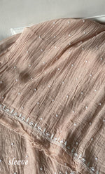 Load image into Gallery viewer, Women's Lakhnavi Handcrafted Unstitchd Mul Chanderi Kurta And Dupatta Set - HONC0338195