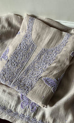 将图像加载到图库查看器中， Titlee Women&#39;s Lakhnavi Handcrafted Mul Chanderi Unstitched Kurta And Dupatta Set - HONC0302253
