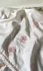 Load image into Gallery viewer, Women&#39;s Lakhnavi Handcrafted Chanderi Silk Unstitched Kurta And Dupatta Set - HONC0321968
