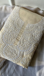 Load image into Gallery viewer, Women&#39;s Lakhnavi Handcrafted Cotton Chikankari Suit Material - HONC0264504
