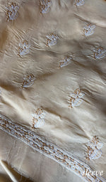 Load image into Gallery viewer, Women's Lakhnavi Handcrafted Unstitched Cotton Chikankari Suit Material - HONC0364004