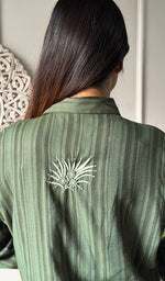 Load image into Gallery viewer, Vaishali Women's Lucknowi Handcrafted Cotton Chikankari Long Dress - HONC0341100