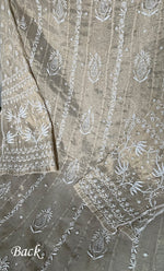 Load image into Gallery viewer, Women's Lakhnavi Handcrafted Tissue Chanderi Semi-Stitched Anarkali And Dupatta Set - HONC0331743