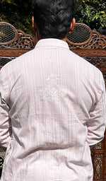 Load image into Gallery viewer, Men's Lucknowi Handcrafted Cotton Chikankari Kurta - HONC0335276