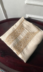 Load image into Gallery viewer, Lucknowi Handcrafted Munga Silk Chikankari Unstitched Men&#39;s Kurta Fabric - HONC0314524
