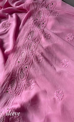 Load image into Gallery viewer, Women&#39;s Lakhnavi Handcrafted Viscose Georgette Chikankari Full Suit Material - HONC0271105
