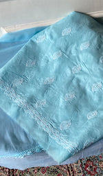 Load image into Gallery viewer, Women's Lakhnavi Handcrafted Cotton Unstitched Chikankari Suit Material - HONC0360776