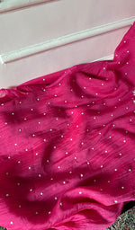 Load image into Gallery viewer, Chidiya Women's Lakhnavi Handcrafted Mul Chanderi Unstitched Chikankari Full Suit Material - HONC0330327