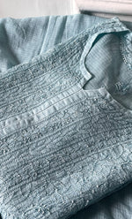 将图像加载到图库查看器中， Women&#39;s Lakhnavi Handcrafted Kota Cotton Semi - Stitched Kurta And Dupatta Set- HONC0314208
