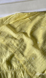 Load image into Gallery viewer, Women's Lakhnavi Handcrafted Mul Chanderi Unstitched Kurta And Dupatta Set - HONC0344343