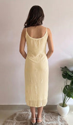 Load image into Gallery viewer, Women's Lakhnavi Handcrafted Viscose Georgette Chikankari Kurti with Slip.- HONC0164820
