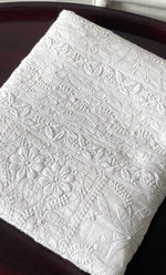 Load image into Gallery viewer, Women&#39;s Lakhnavi Handcrafted Cotton Chikankari Unstitched Kurti Fabric - HON0318055
