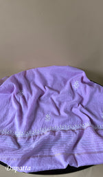 将图像加载到图库查看器中， Pure Mul Chanderi Chikankari 3 Pc Unstitched Suit Set