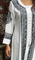 Load image into Gallery viewer, Women&#39;s Lucknowi Handcrafted Modal Cotton Chikankari Kurti - HONC0272659
