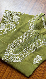 将图像加载到图库查看器中， Women&#39;s Lucknowi Handcrafted Cotton Chikankari Kurti - HONC0301061
